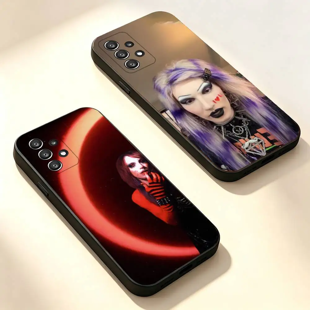 Rapper 6ArelyhumaN Fashion Black Soft Protective Case For Samsung S10,20,21,22,23,24,25,30 Ultra Plus FE Lite