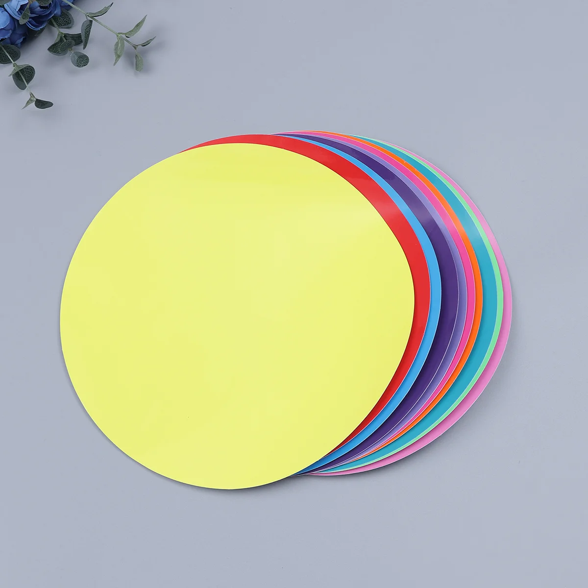 

10pcs Whiteboard Removable Vinyl Dots Dry Erase Circles For School Classroom Teaching Progress Tracking Pads
