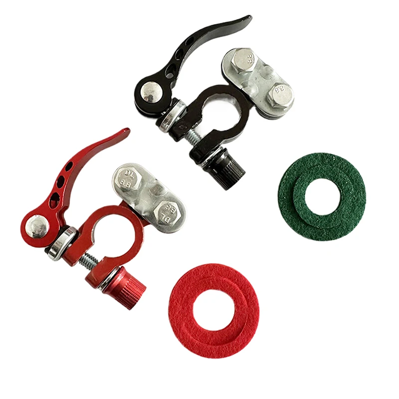 A Pair Of Car Battery Terminal Connectors Battery Clips Quick Release Disconnect 12V 24V Battery Cable Car Accessories