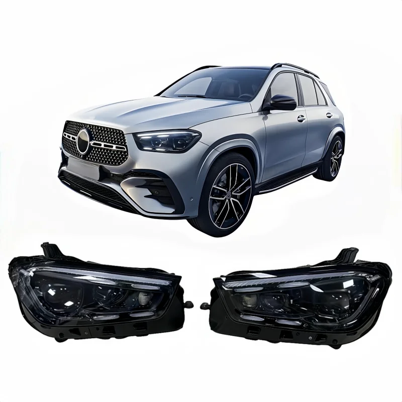 

Для GLE W167: Автомобильные фары с динамической проекцией сигнала, линзами и цветовой температурой 6000K, аксессуары для дневных ходовых огней (DRL)