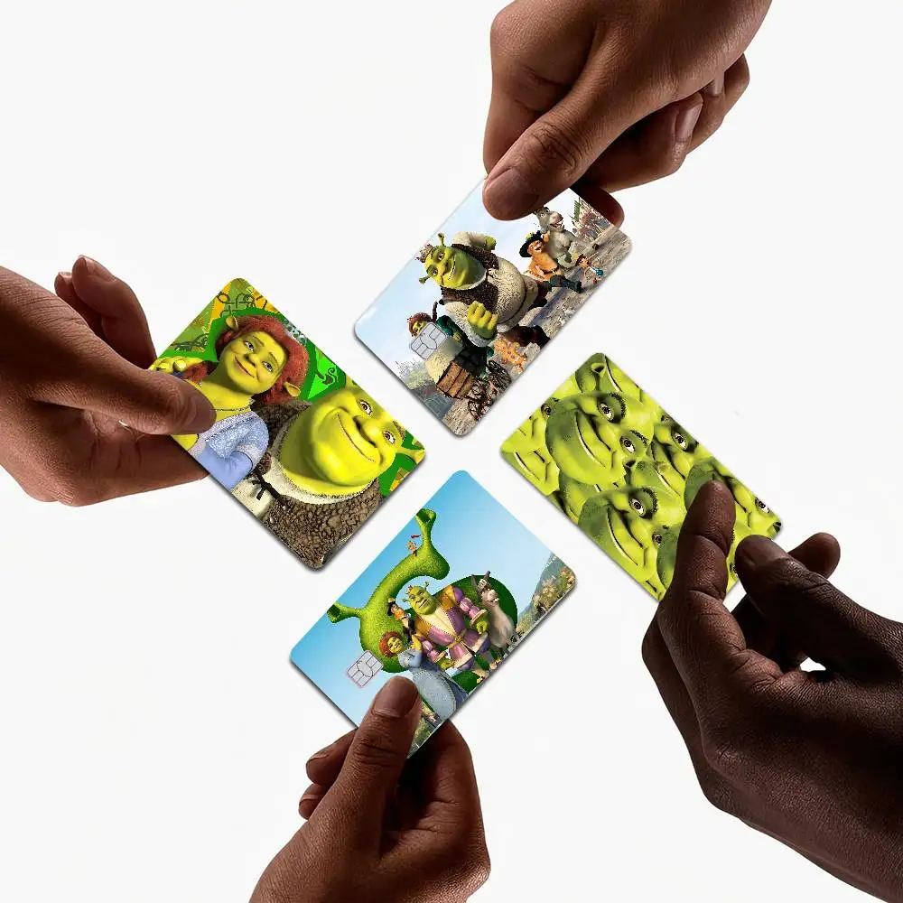 Classic Animated Movie S-ShrekS Anime Cartoon Sticker Film Skin for Credit Card Debit Bank Bus Card