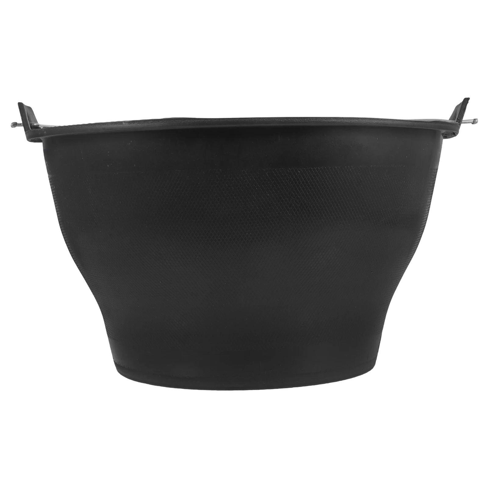

Premium Heavy Duty Rubber Grey Bucket 30cm Opening 17cm Bottom 17.5cm Height Portable Handle Cement Storage Mixer Construction