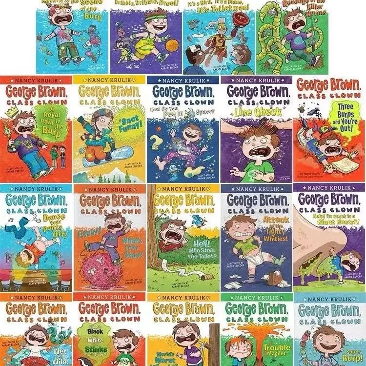 رواية الفصل للأطفال جورج براون كلاس المهرج 19 مجلدًا #1