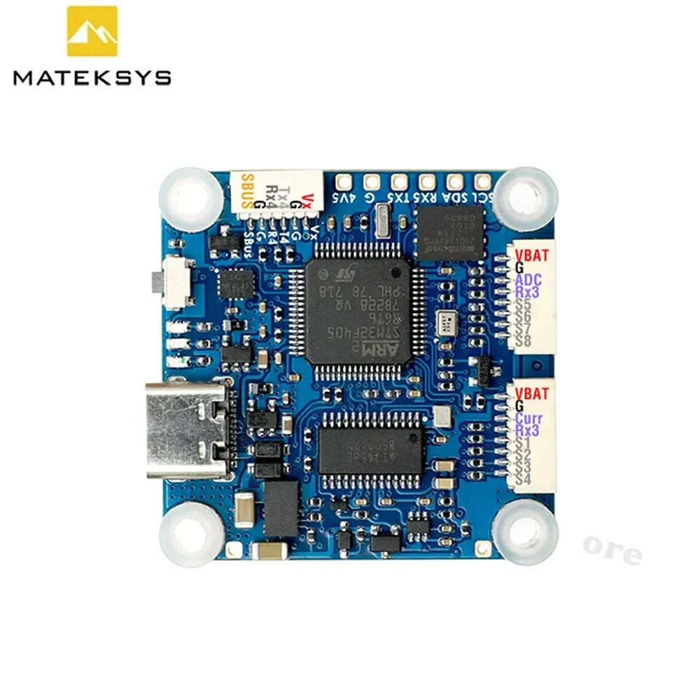 MATEK F405-HDTE F4 وحدة تحكم في الطيران STM32F405 المدمج في المزدوج BEC OSD Blackbox 3 ~ 12S LiPo 30X30mm لـ FPV Drone بدلاً من F722-HD