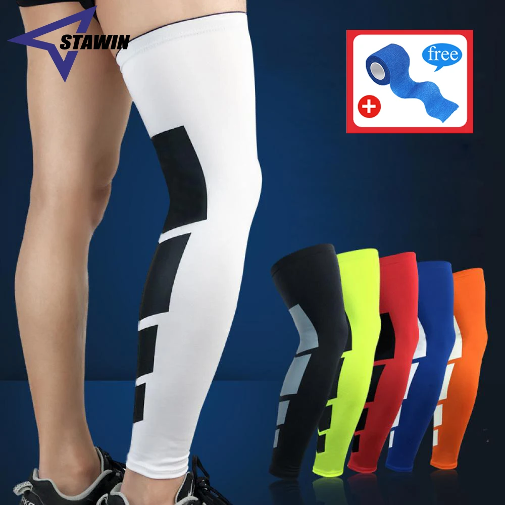 1 PC Super Elastic Basketball Leg Warmers Calf Thigh Compression Sleeves Knee Brace Soccer Volleyball Cycling Fitness Women Men