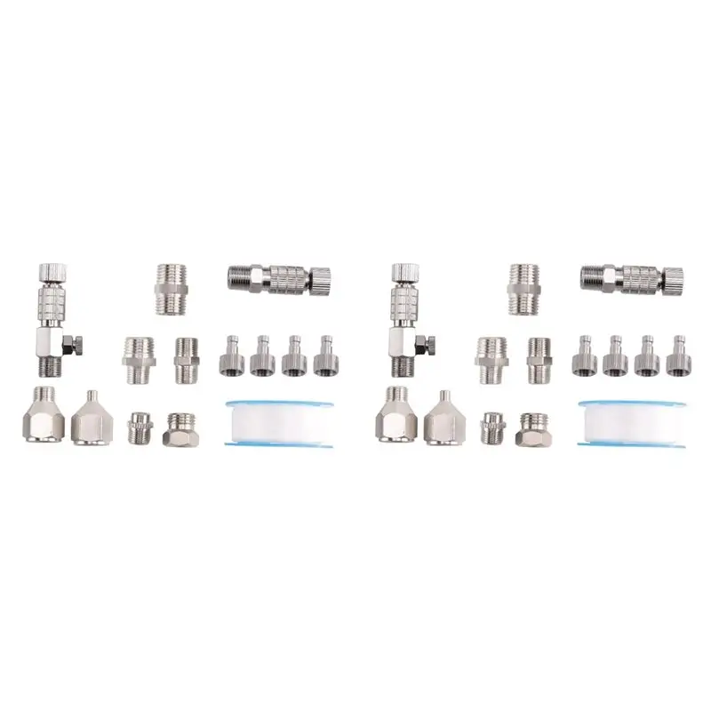28Pcs Airbrush Adapter Set, Airbrush Quick Release Disconnect Couplers, Airbrush Adapter Kit Fitting Connector Kit