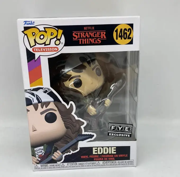 NUEVO Guitarrista de televisión Funko POP EDDIE 1462 #   Muñecas de vinilo colección de figuras de vinilo modelo muñeca juguetes para niños regalo de Navidad