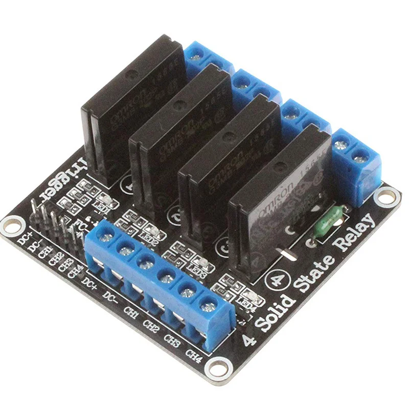 1 2 4 6 8 قناة SSR AVR G3MB-202P 5 فولت عالية المستوى الحالة الصلبة وحدة التتابع 240 فولت 2A الناتج مع الصمامات مقاوم