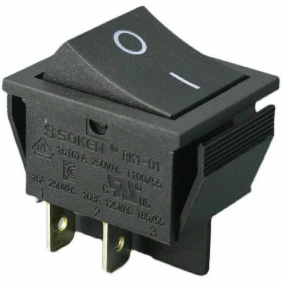 

5 шт./лот, новый тумблер SOKEN RK1-01, 16А/250В переменного тока, 4 контакта