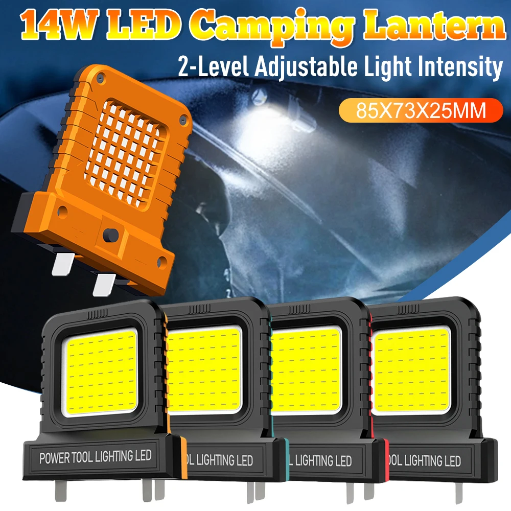

1/2PCS 14W LED Work Light Waterproof Power Tool Floodlighting With 2 Modes Lighting Super Bright Spotlight Outdoor Power Tools