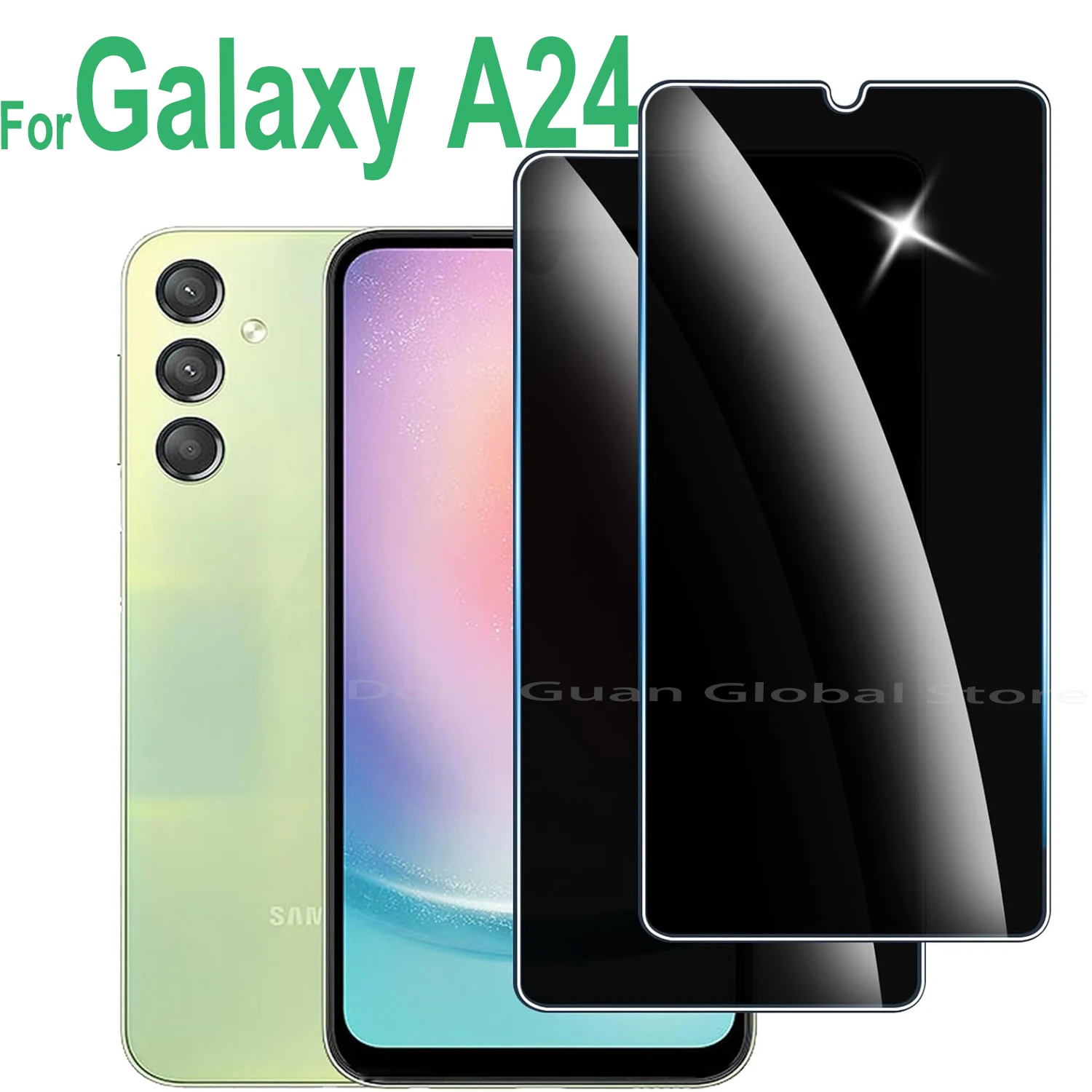 1/2/3/4Pcs For Samsung Galaxy A24 4G Protector Privacy Screen Anti Spy Tempered Glass