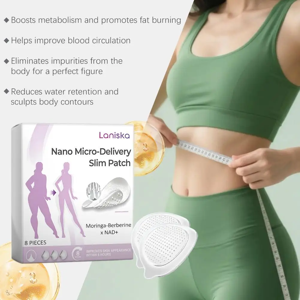 Invisible Nano Slim Patch For Weight Loss Gentle Breathable Care Patch Intestinal Slimming Microneedle Patch For Body Care ﻿