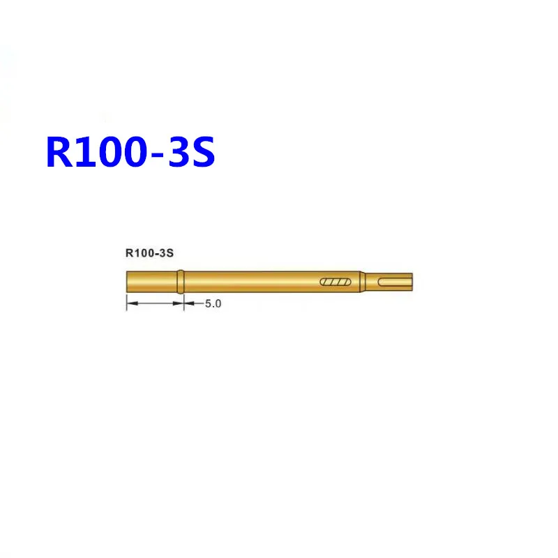 

100PCS/pack Test Needle Sleeve R100-3S Outer Diameter 1.67mm Collar Height 5mm Solder Wire Needle Seat for Precision Testing