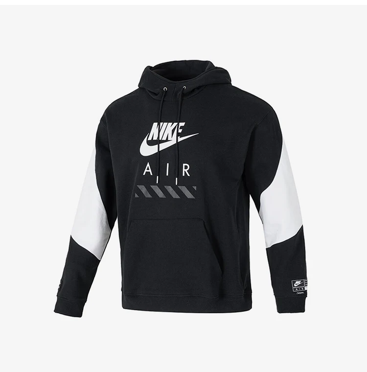 Nike Original Spring New Herren-Sport-Hoodie mit Spleißmuster, locker geschnitten, HJ0274-010 – Detail 7
