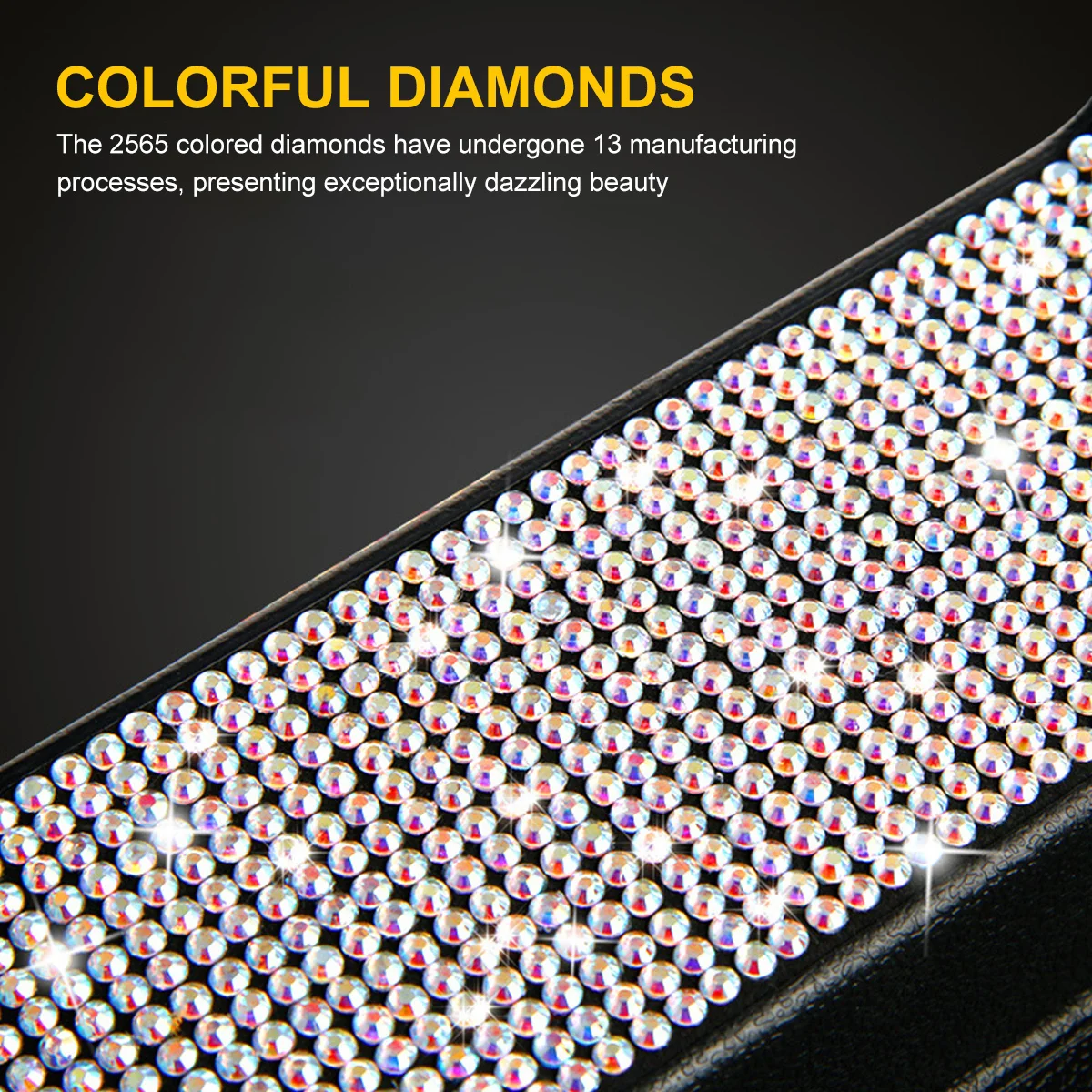 

Universal Car Seat Gap Storage Box Rhinestone Studded Organizer Microfiber ABS Durable Practical Navigator Recorder GPS