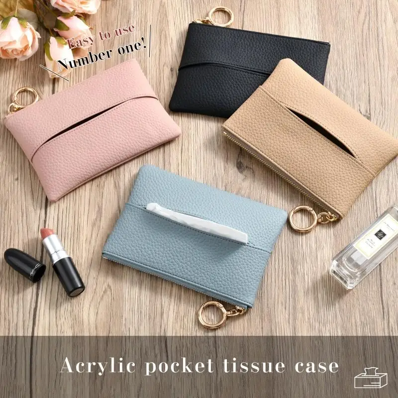 

1PC Multi-functional Portable Tissue Storage Bag Suitable For Carrying Tissues When Going Out Home Trip Or On Business Trips