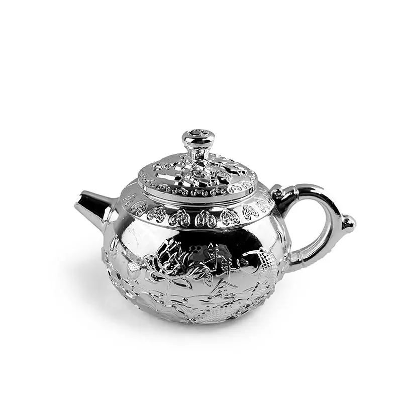 Silver tea set Chinese style domestic luxury high-end creative anti-drop teapot tea