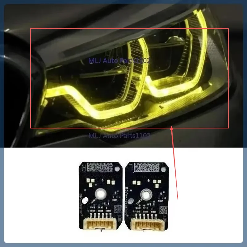 

Yellow DRL LED Boards Set New For 18-20 BMW G30 G38 F90 M5 G31 G32 GT US EU Spec Adaptive LED Onwards Daytime Headlight