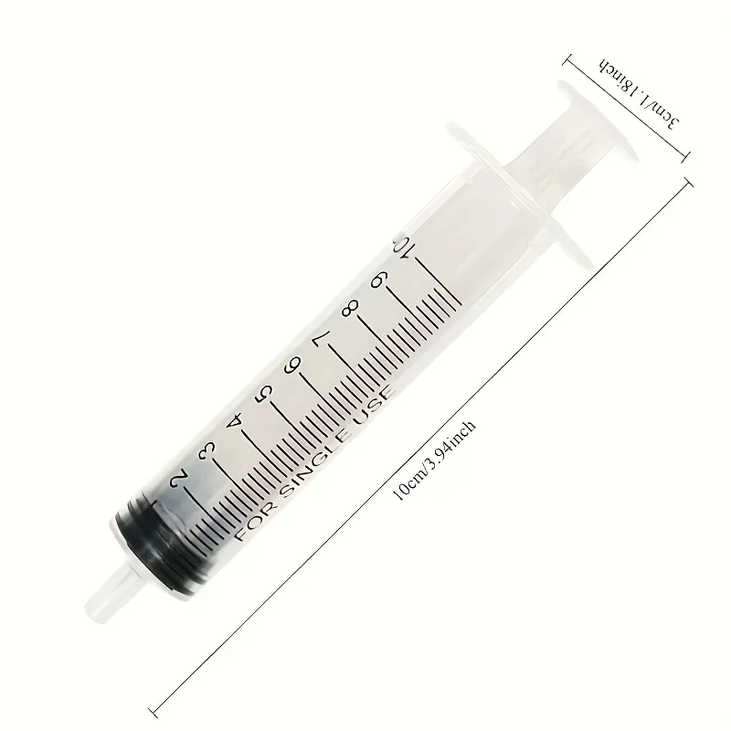 10ml Precision Dispenser Syringe, Luer Lock Design for Ink Refill and Industrial Fluid Application