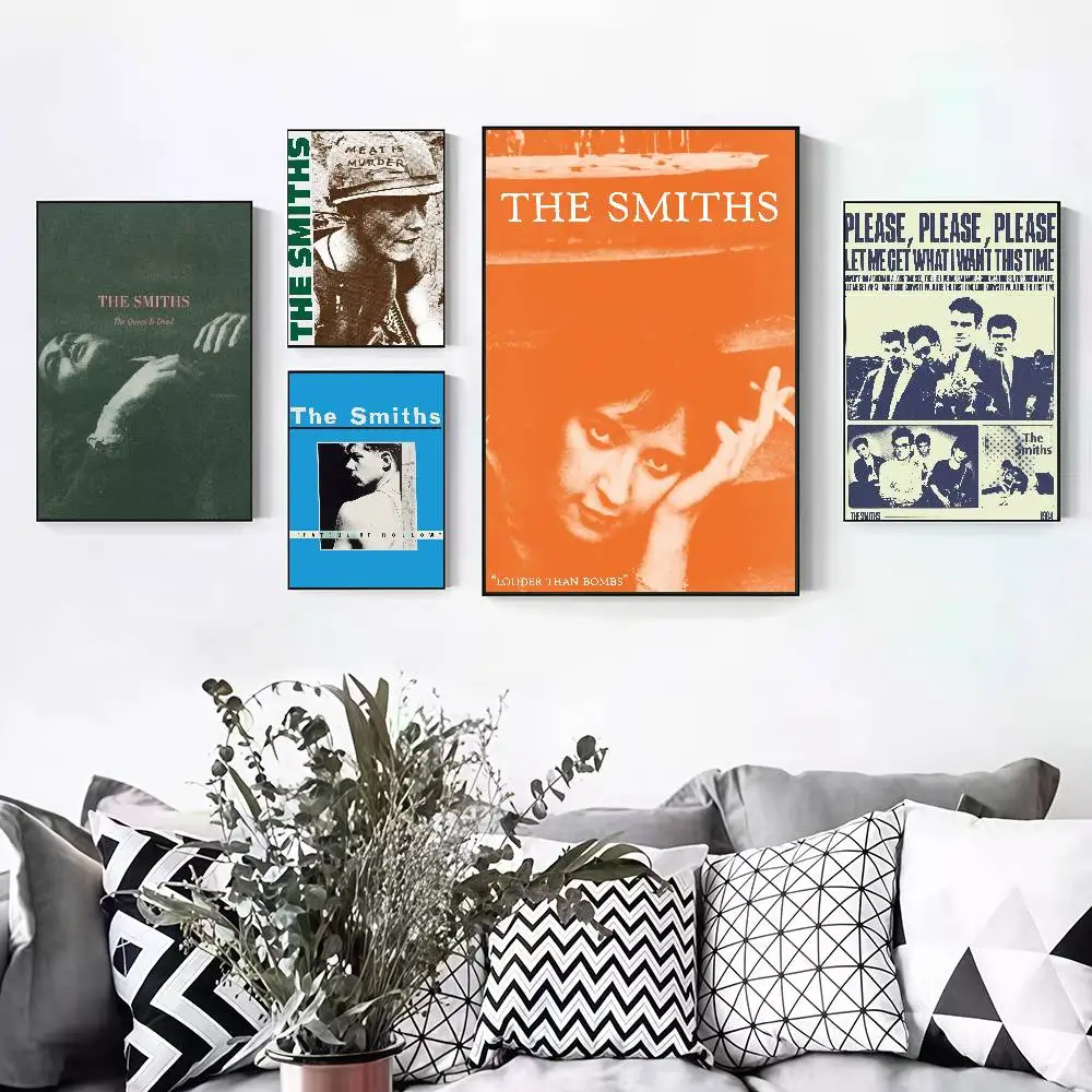 

T-The Band S-Smiths The Queen Is Dead Peelable Self-adhesive Poster Stickers Are Suitable For Frameless Wall Decoration In A Roo