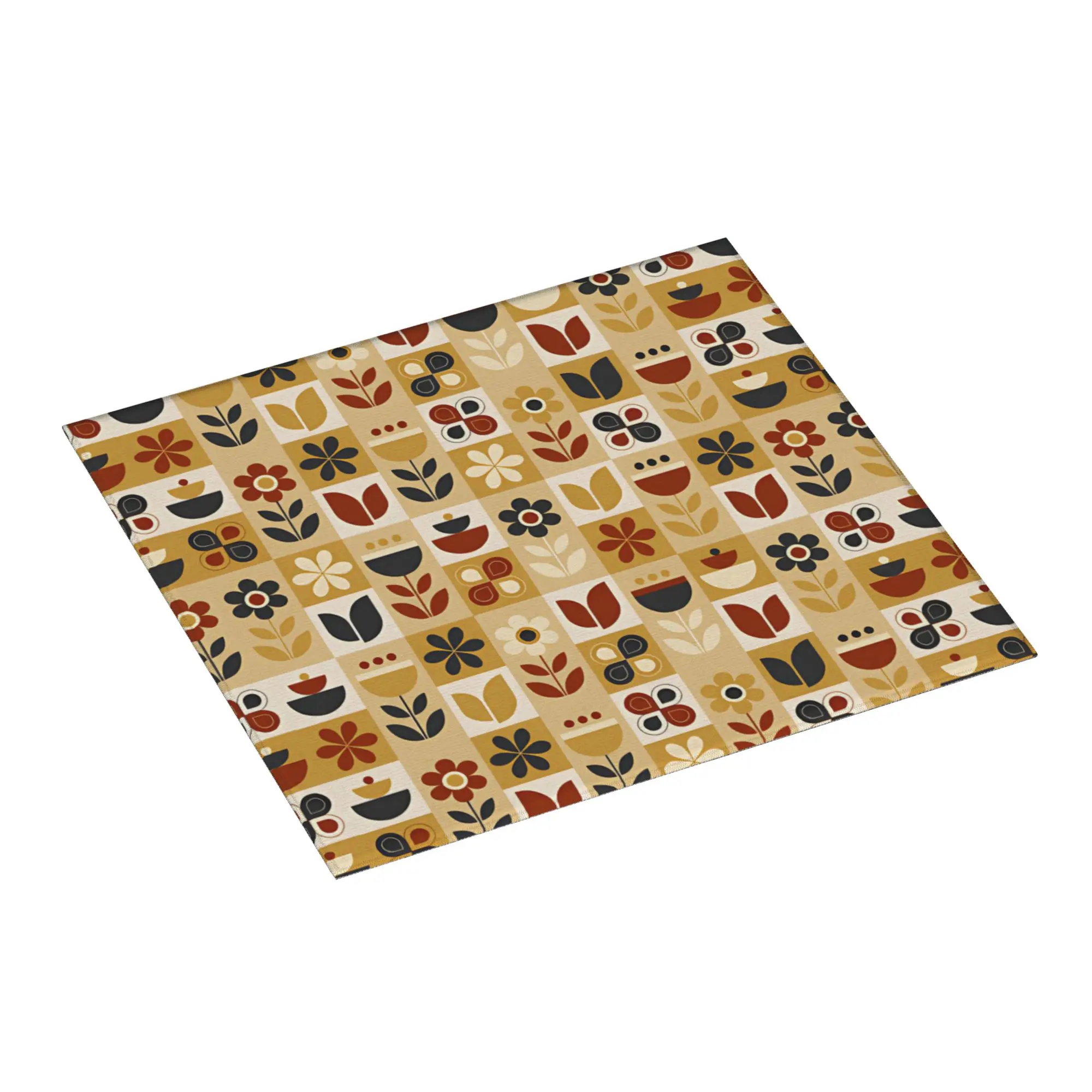 Orla Kiely Flower Scandinavian Non Slip Kitchen Counter Protector Mat Barware Tableware Reusable Bathroom Drying Mat For Kitchen