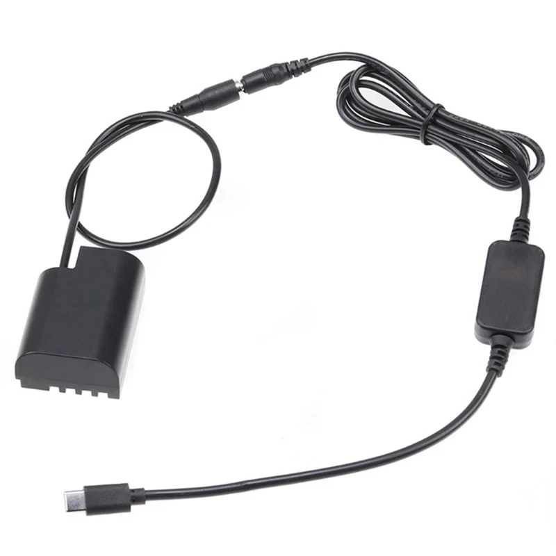 DMW-BLF19E Fully Decoded DMW-DCC12 Fake Battery+USB-4017 8.7V Voltage Regulation Line Black Plastic 1 Piece