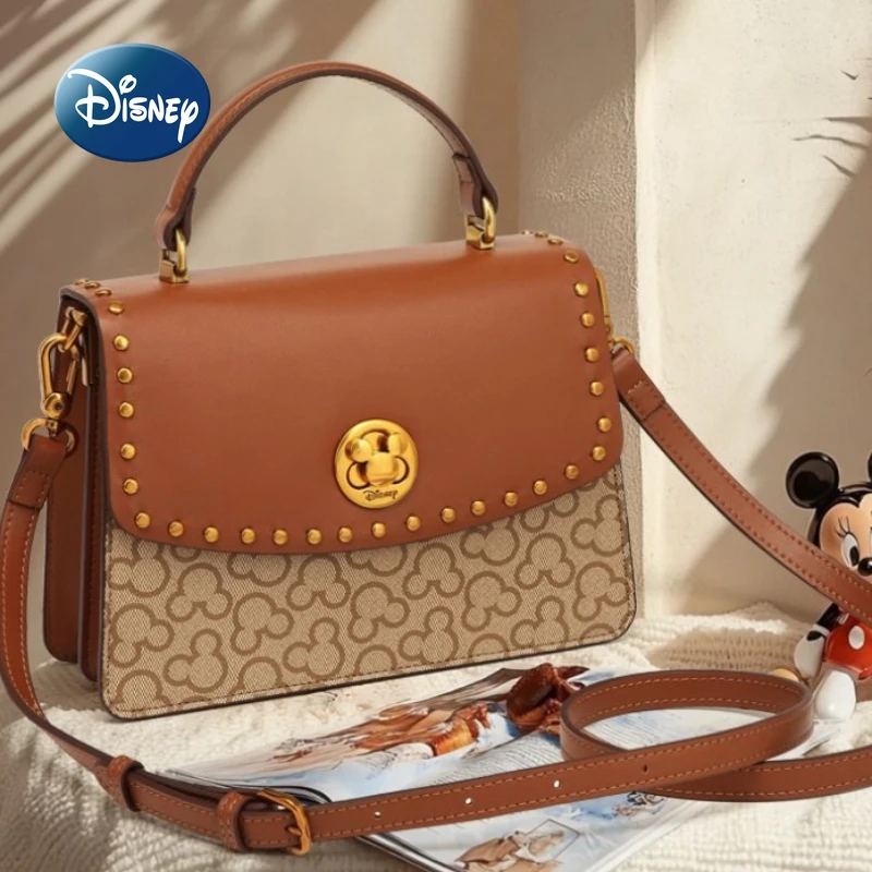 Disney Mickey Original New Women's Shoulder Bag Luxury Brand Original Fashion Women's Handbag Large Capacity Women's Bag