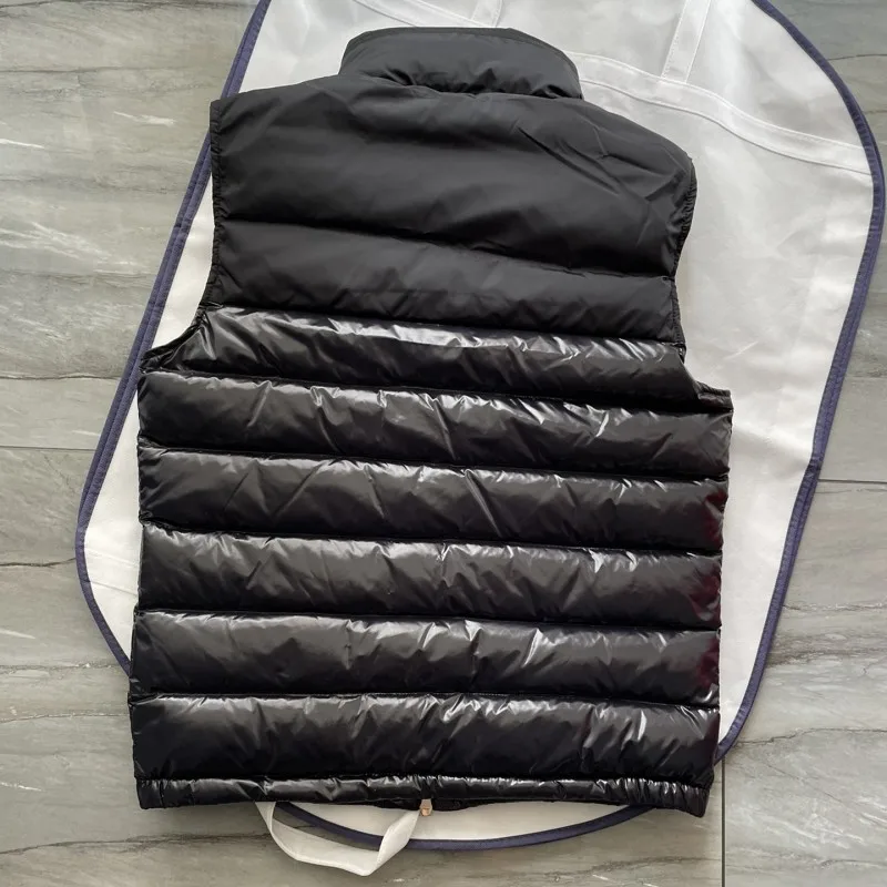 Autunno e inverno maschio colletto alla coreana in piuma gilet Y2K giacca Casual berretto nascosto caldo moda abbigliamento movimento cappotto maschile