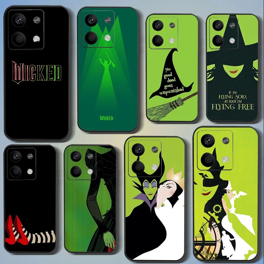 W-Wicked Musical Broadway Drama Phone Case For Xiaomi 11 Redmi Note 11 5G 8T 9A 9 10T Note8Pro Note9 12SUltra Black Case