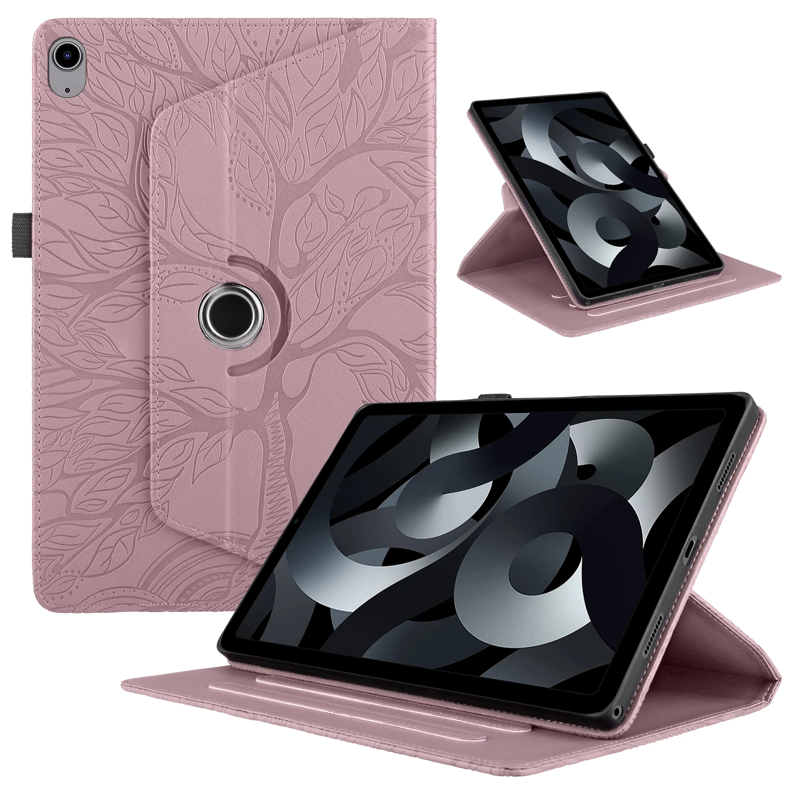 Rotation Stand Case For iPad 2025 Air Pro10.9 10.2 11 12.9 13 inch  MINI 3 4 5 6 7 8 9 10th Generation Tree Pattern Cases Cover