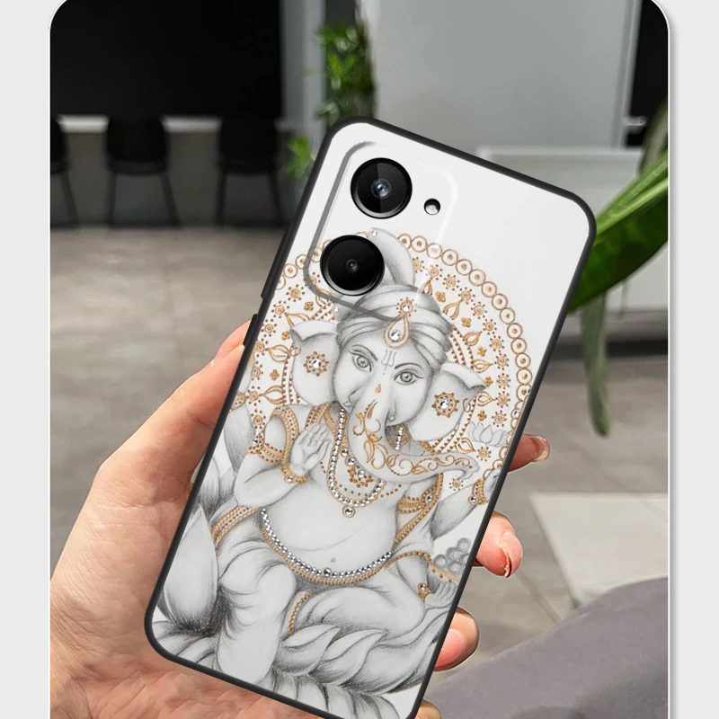 Ganesh Elephant God For Realme 8 9 10 Pro Plus GT Neo 5 3 3T 2T C21Y C25Y C31 C25 C30 C21 C11 C35 C55 C33 Case