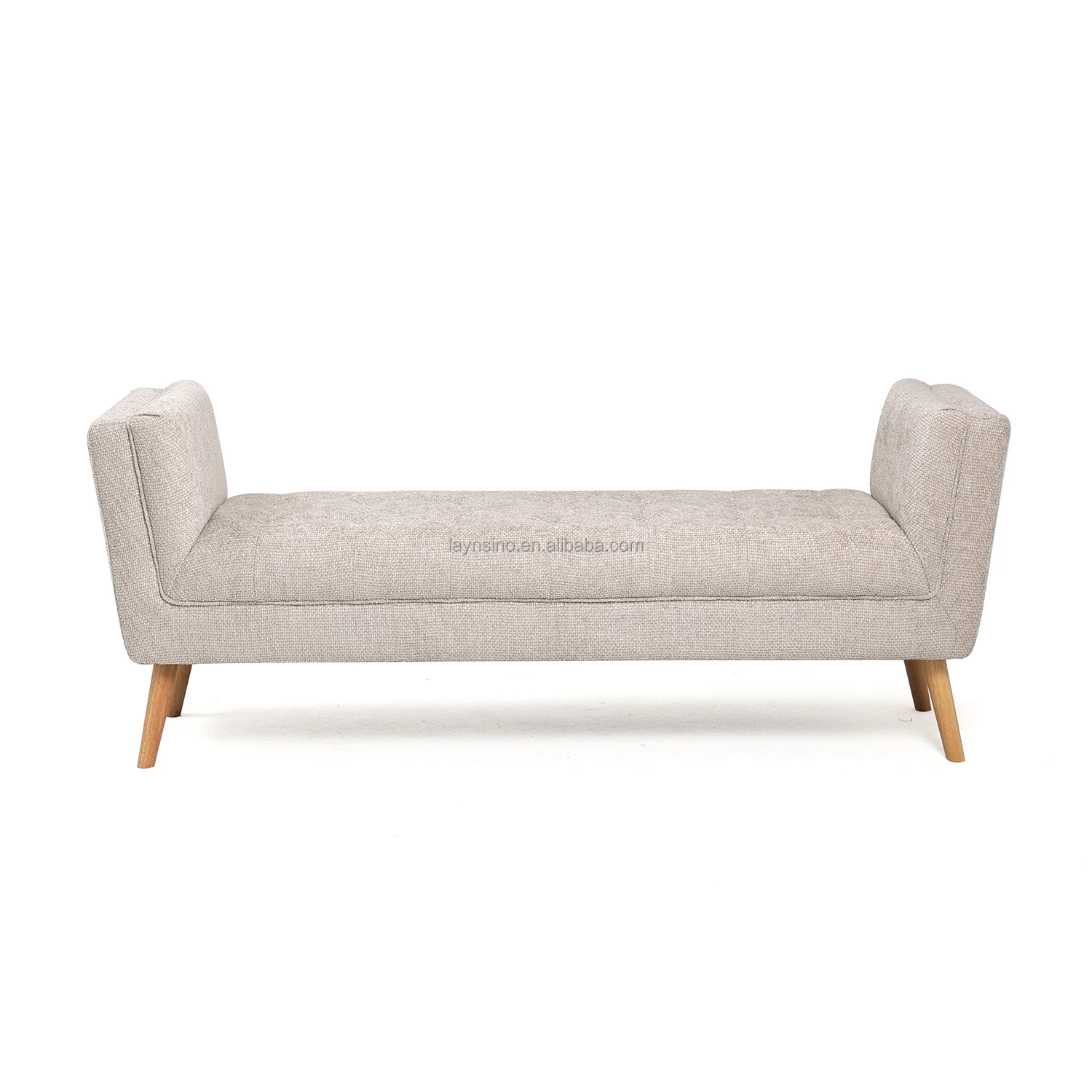 Modern Minimalist Living Room Fabric Ottoman Bench Luxury Design Bed End Stool for Hotel Use