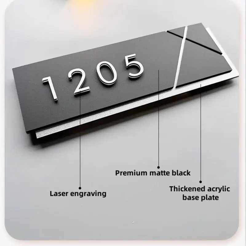 الاكريليك لوحات الباب الحديثة متجر تسجيل رقم شخصي مخصص لمكتب المنزل الشقق مطعم فندق مقهى بار لوحة ديكور المنزل