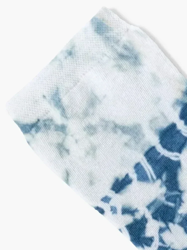 Shibori Indigo Dyed Square Pattern Socks Run fashionable christmass gift new in's Designer Man Socks Women's