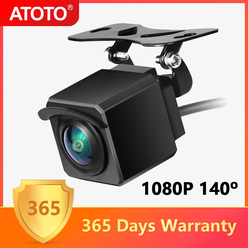 ATOTO FHD02LR 1080P Backup Rear Camera with Recording WDR Wide Angle IP67 Waterproof Night Vision Loop Record LRV for X10 Series