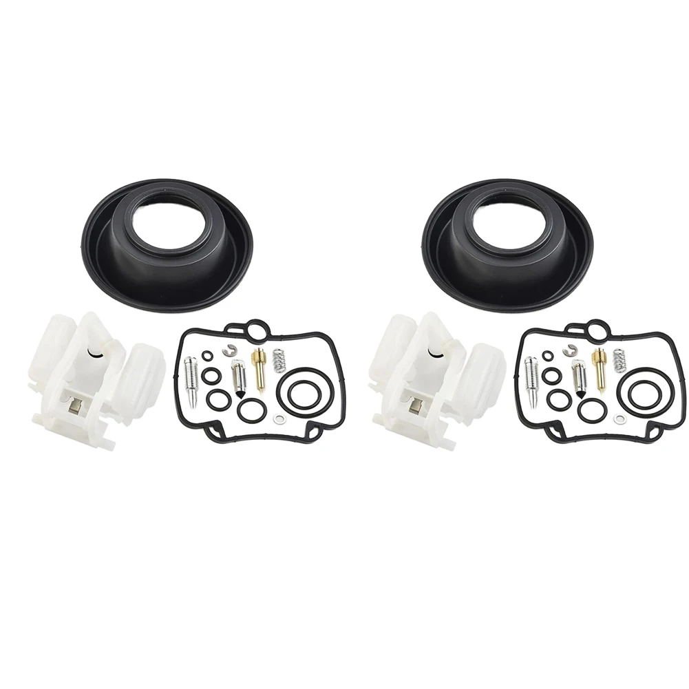 2 Sets Carburetor Carb Repair Kit With Diaphragm New Fit for Suzuki DR650 1991 1992 1993 1994 1995 1996 1997 1998 1999 2000-2020