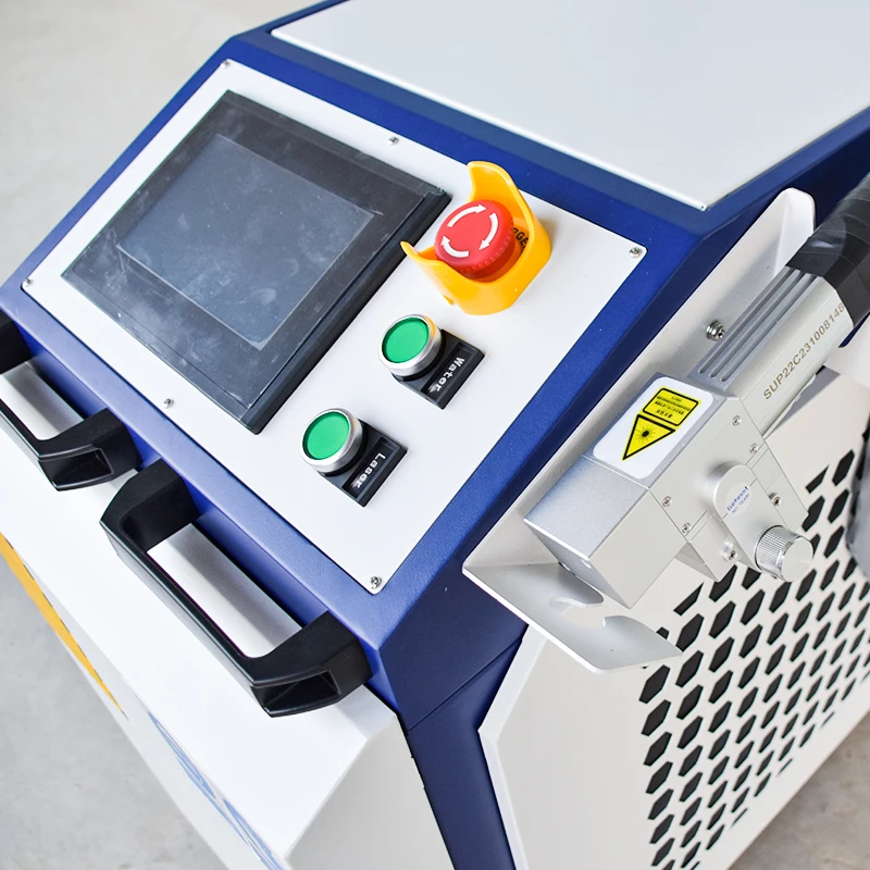 1000w 2000w 3000w Portable  Handheld Continuous Metal Rust Painting Removal Fiber Laser Cleaning Machine Price