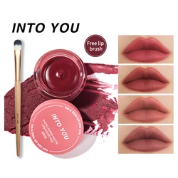 INTO YOU Makeup Muddy Texture Lip Gloss Long Lasting Red Lipstick Canned Lip Tint Velvet Matte Lip Mud Hot Sale