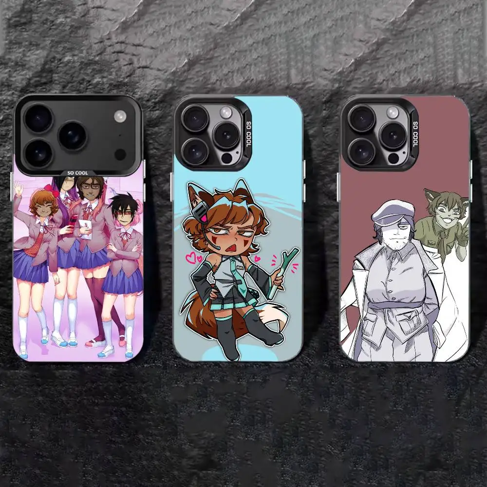 

B-Boyfriend to Death BTD game Phone Case For iPhone 17,16,15,14,13,12,11 Plus,Pro Max,XS,Colored silver phone case