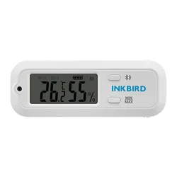 INKBIRD temperatura wilgotność inteligentny czujnik ITH-12S mały higrometr termometr 98ft/30m podłączanie dokładnych odczytów dla cygar