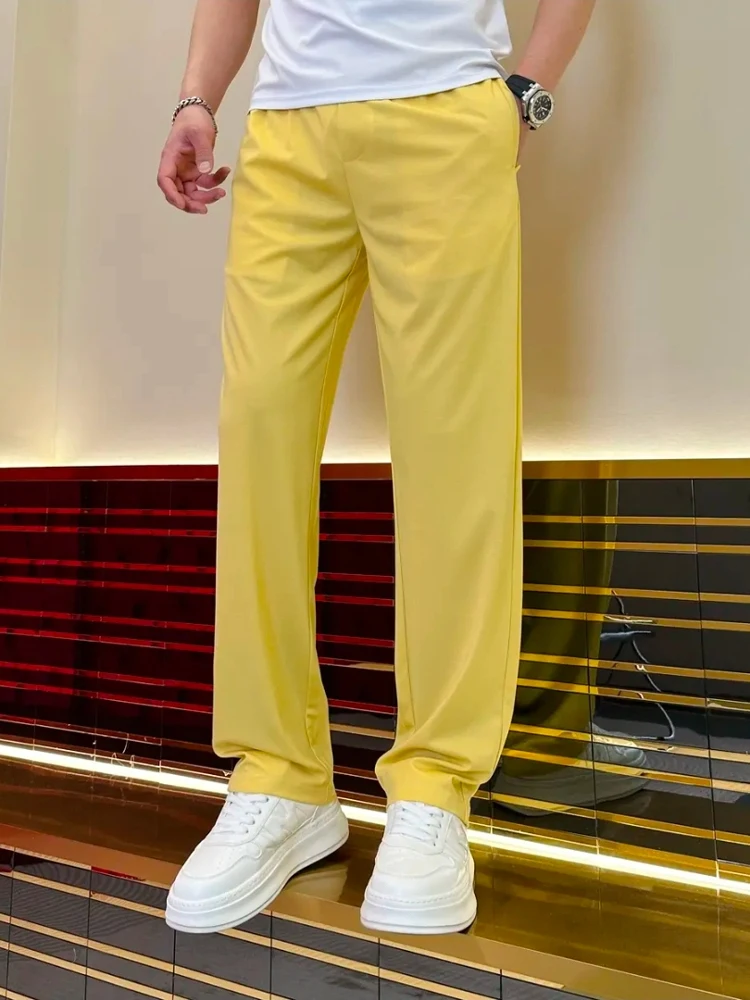 

Удобные дышащие прямые брюки-чинос высокого качества, модные, универсальные, деловые, европейские товары, премиум-класс