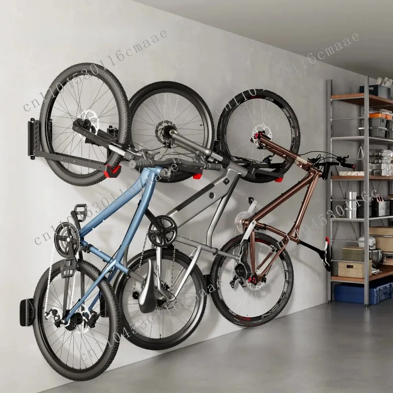 Brand New Wall Mounted Bicycle Rack with Tire Tray Storage System, Bicycle Hook Hanger, Suitable for Indoor 2-piece Set