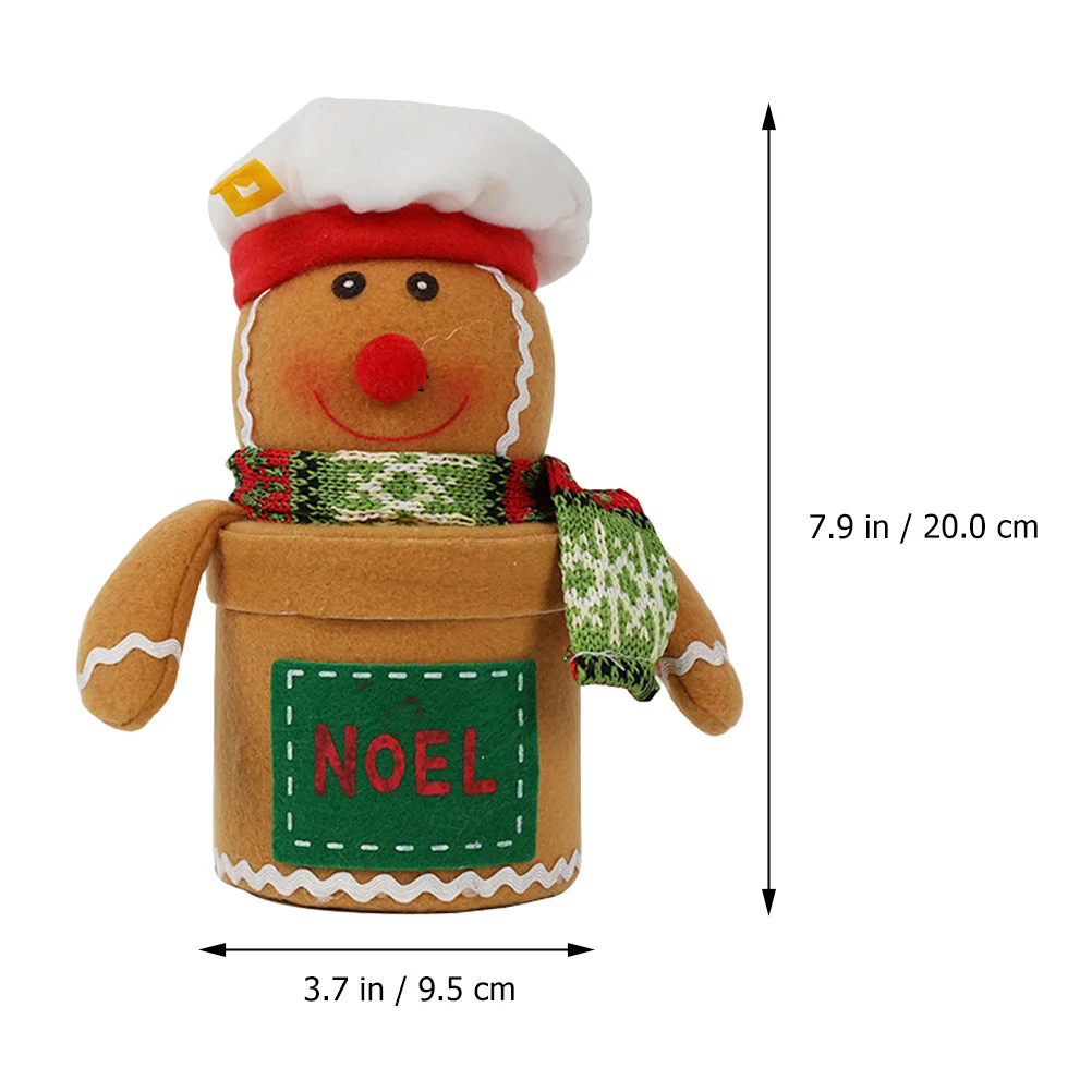 

1 шт. пряничный человечек, рождественская коробка для хранения конфет, плотная бумажная ткань, прочная рождественская коробка для печенья, рождественские подарочные коробки, рождественские подарочные коробки