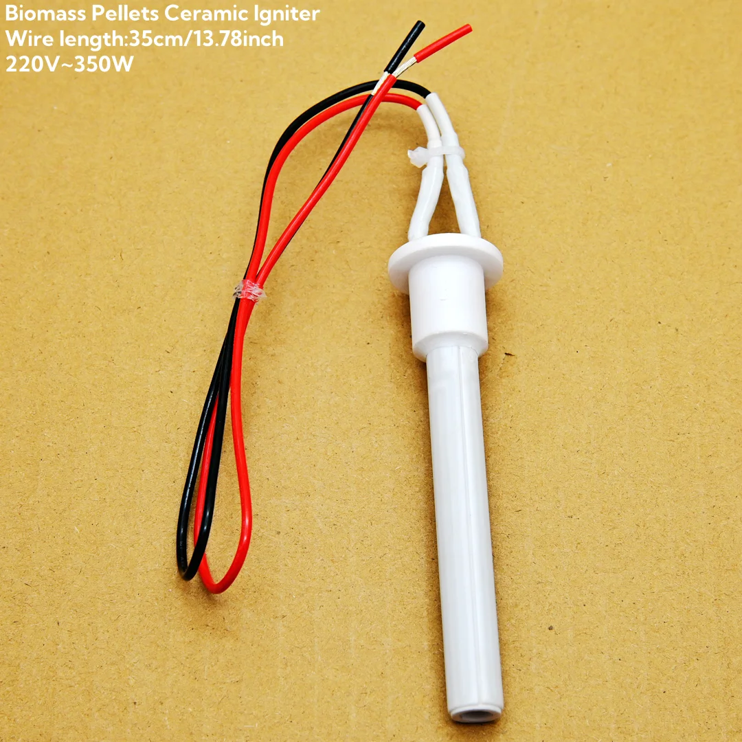 220v350w ignição cerâmica tubos de aquecimento cerâmica vela de ignição para fogão a pelota 11.5*6.5*110mm ignição de fogão a pelota