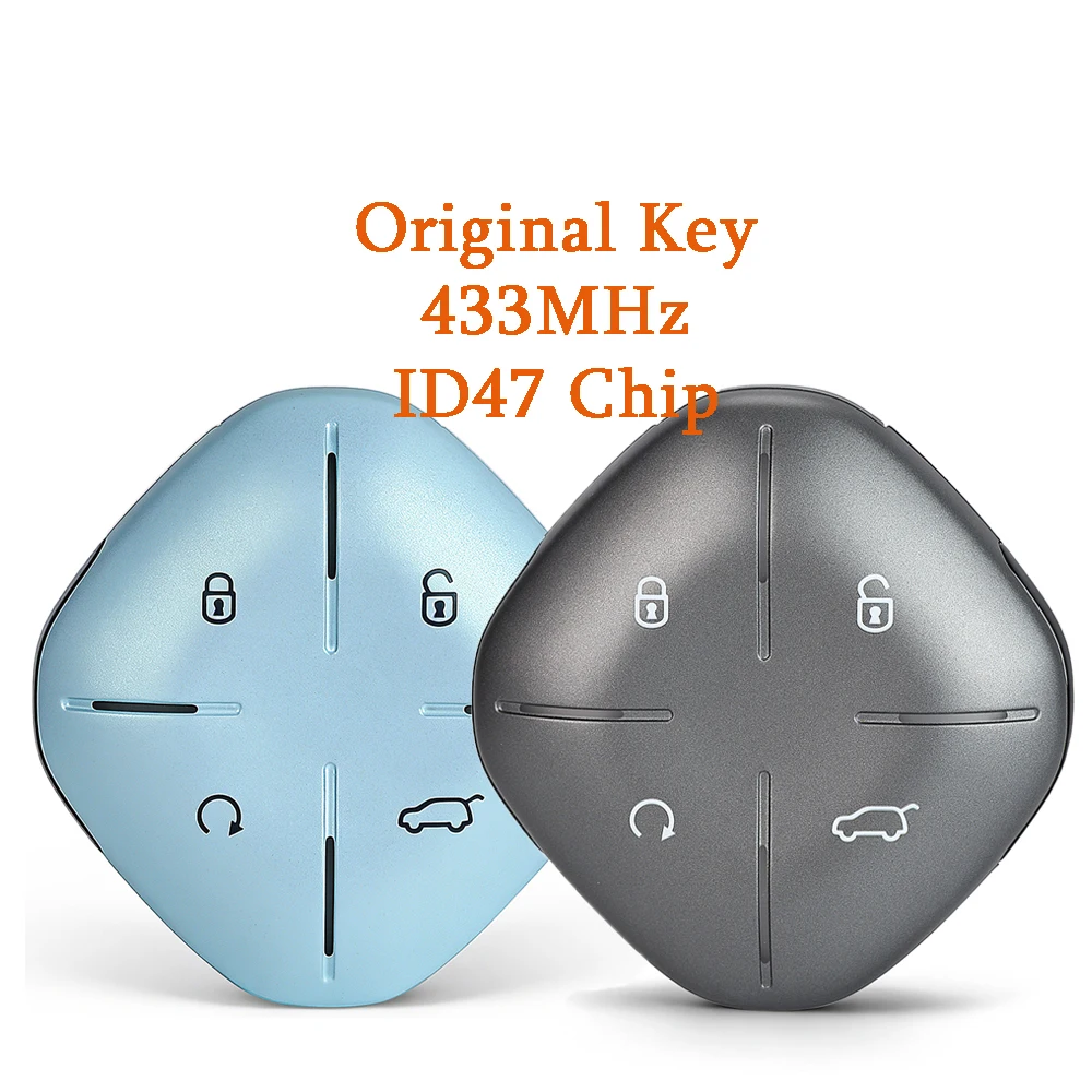 

KEYECU Genuine Original Intelligent Smart Keyless Remote Car Key Fob for Jetour Dashing X90 X70 Plus 433MHz ID47 Chip