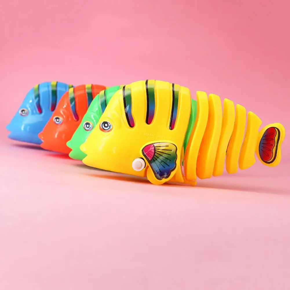 Juguete de cuerda para niños, juguete creativo oscilante, pez Animal portátil, educativo