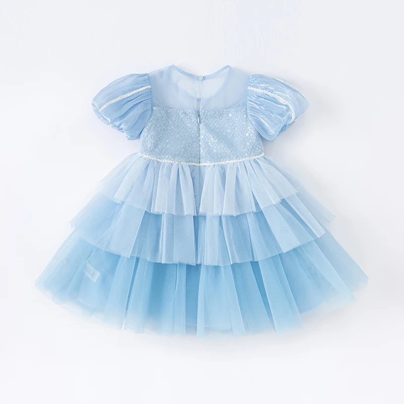 DB2221562  dave bella summer baby girls cute  solid dress boutique fashion gilrs   party dress girl infant lolita clothes