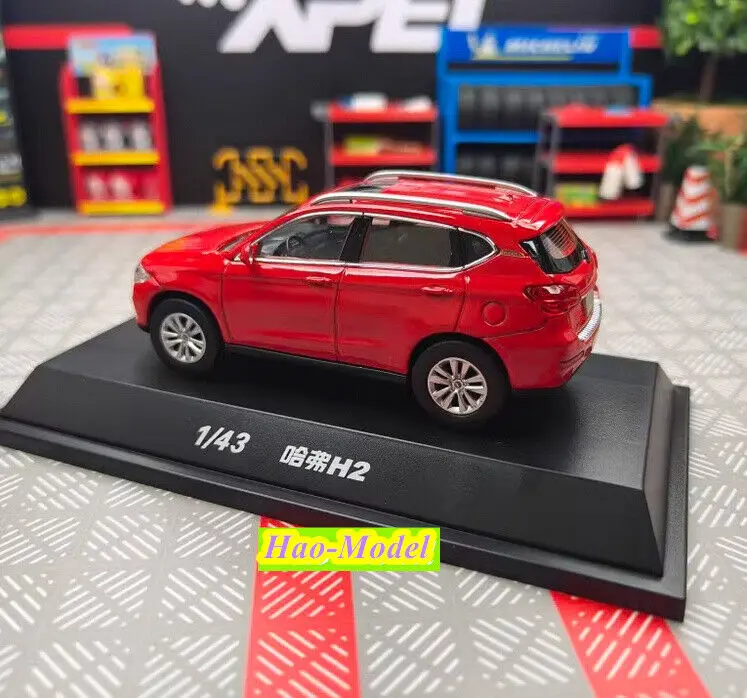 Gwm haval h2子供用ダイキャストモデルカー、合金、1:43、赤、誕生日プレゼント、趣味、ディスプレイ、コレクション、装飾品、男の子用おもちゃ