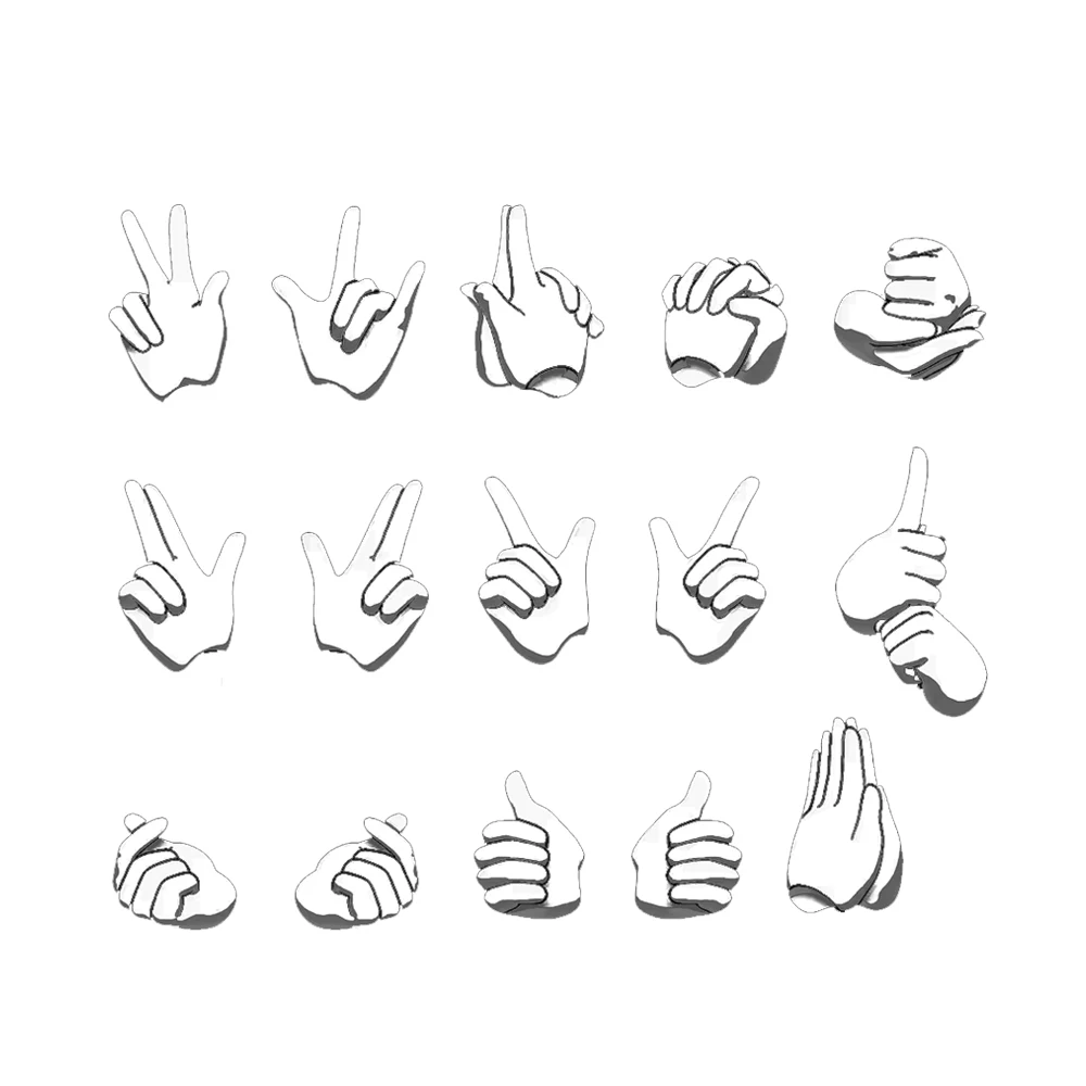 

SH 1/12 Machine Girl FAG Modeling Hand Hand Set S Group Resin GK Accessory Model