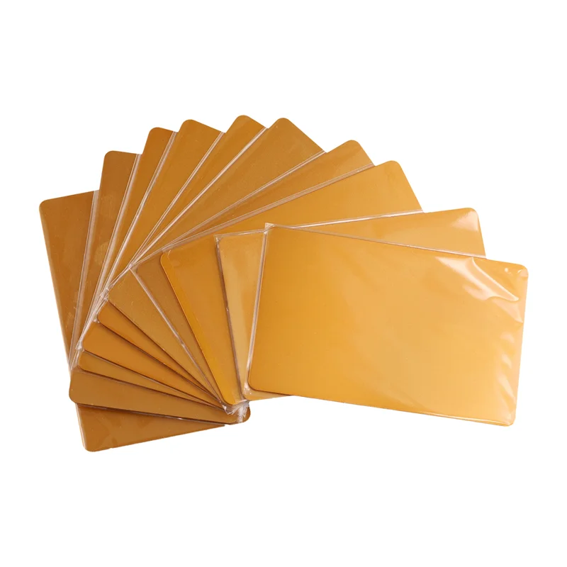 

Upgraded 10Pcs/Set 0.8Mm Thickness Metal Business Cards Diy Engraving DIY Card Office Supplies Blank Laser Blanks For Engraving